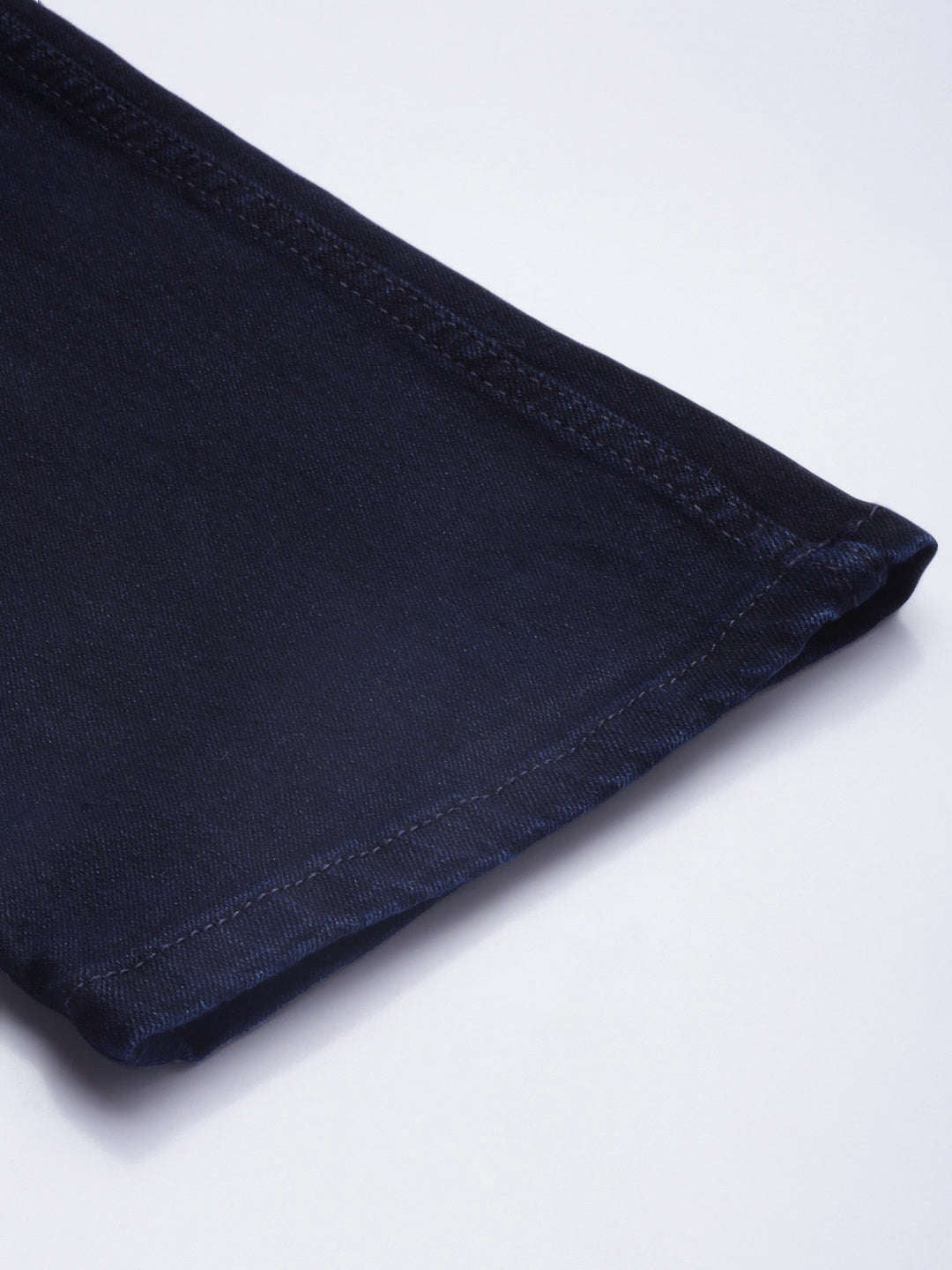 Men's Blue Bootcut Solid Mid-Rise Stretchable Jeans