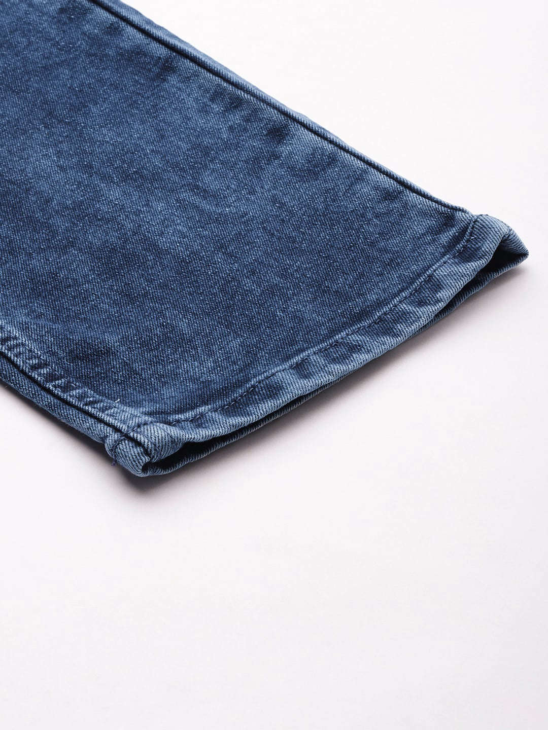 Men's Blue Slim Fit Solid Casual Jeans