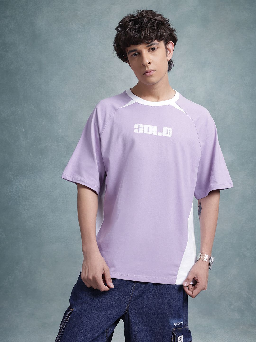 Men Printed Pure Cotton Relaxed Fit T-shirt