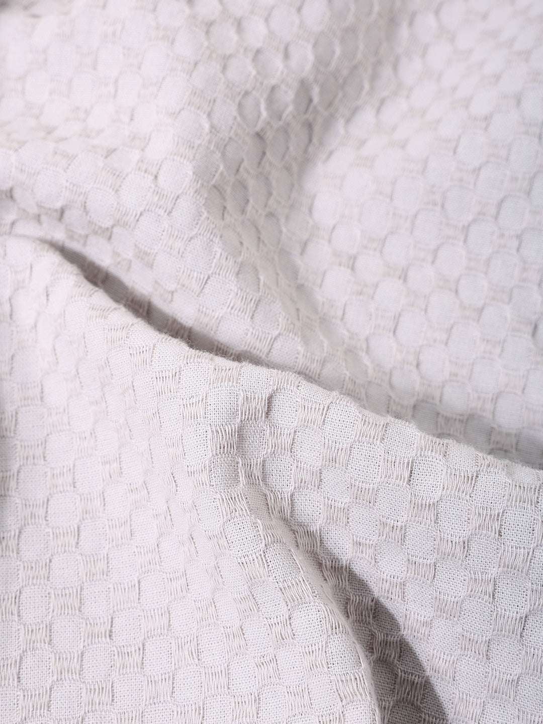 Men's Beige Relaxed Fit Geometric Print Resort Wear Shirt