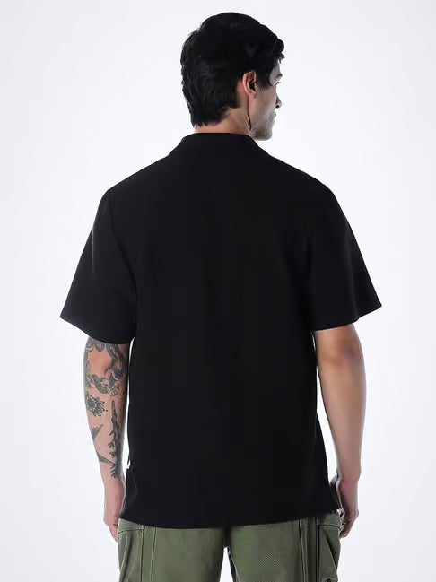Black regular Fit T-Shirts