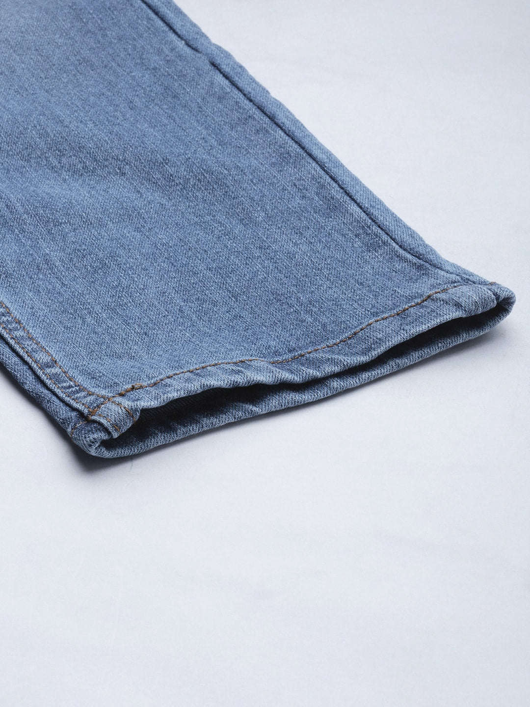 Men's Blue Slim Fit Solid Casual Jeans