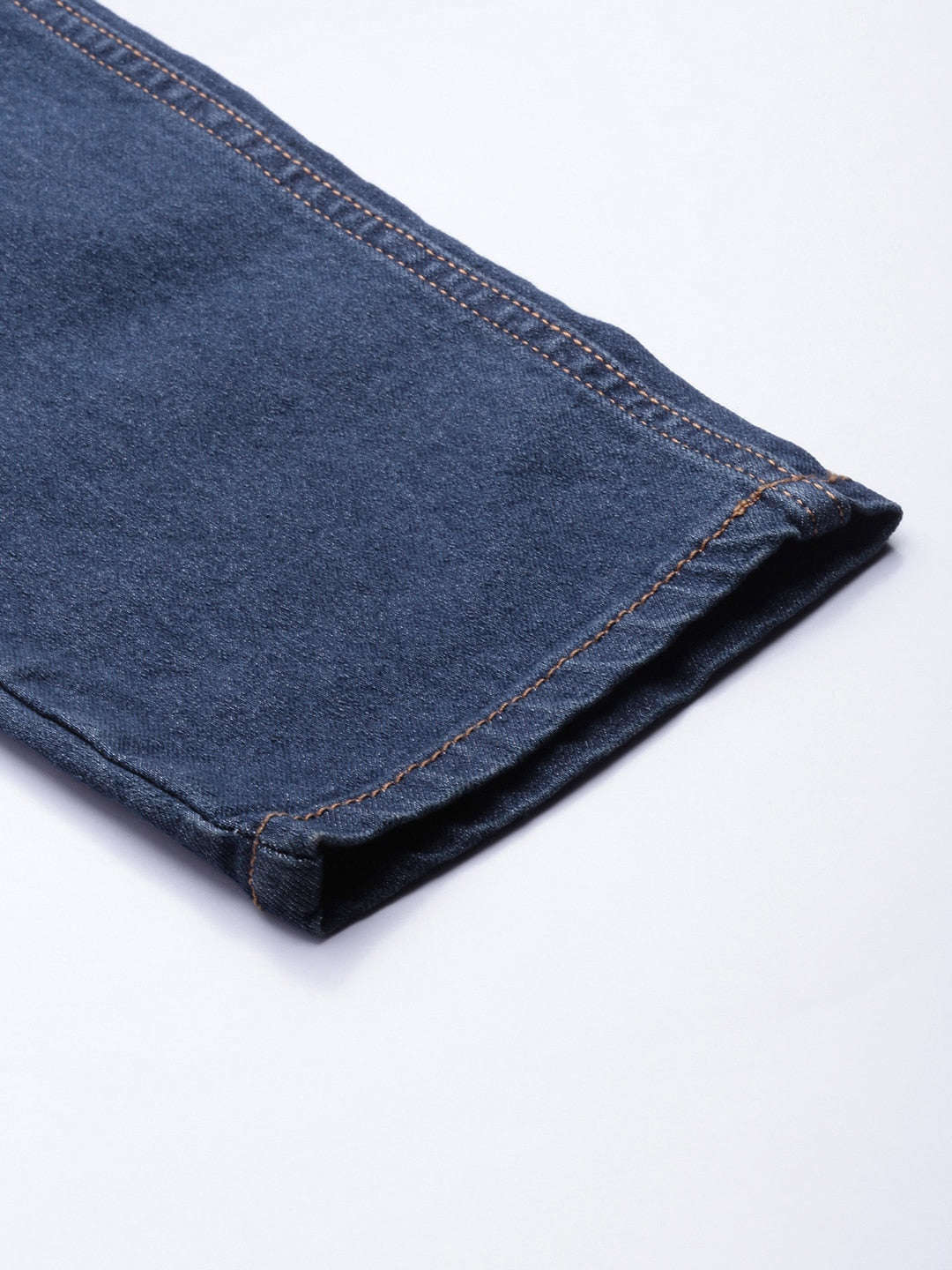Men's Blue Slim Fit Solid Casual Jeans