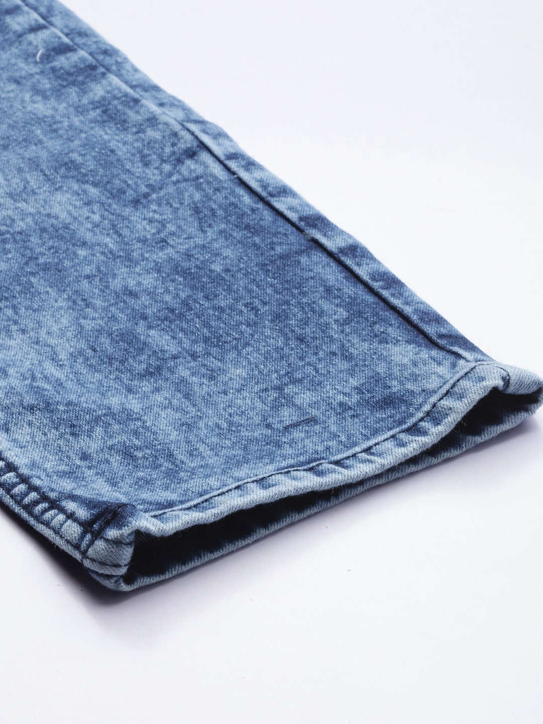 Men's Blue Slim Fit Solid Casual Jeans